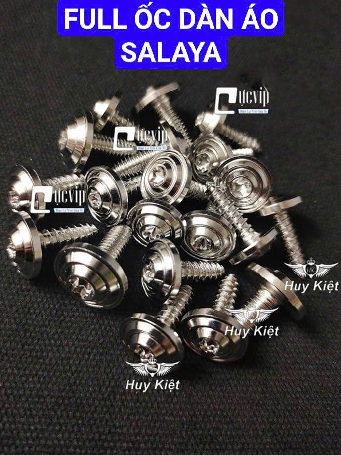 [FULL BỘ] FULL Ốc Dàn Áo SALAYA PHAY THÁI, SAO NHỌN [INOX 304] Gắn Nhiều Dòng Xe MS9941