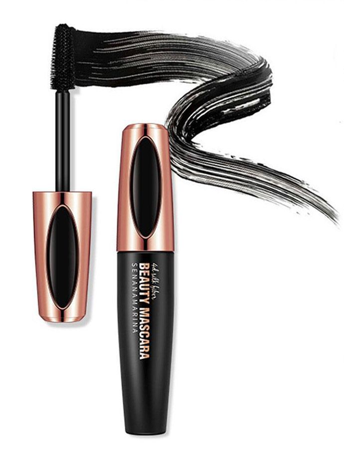 Mascara Senana Sợi Tơ 4D Uốn Cong Làm Mi Dày Và Dài Kháng Nước Lâu Trôi MS6005