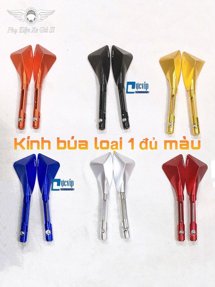 Cặp Kính Chiếu Hậu Nhôm CNC Búa Loại 1 MS2009