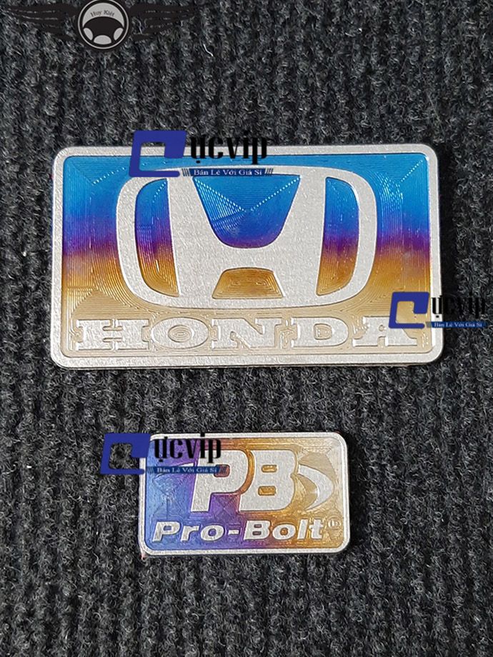 Combo Tem Honda Lớn Và Chữ Pro-bolt Nhỏ Titan Cao Cấp MS2806