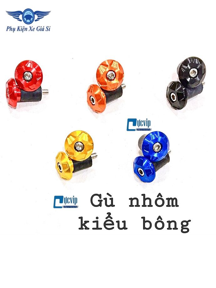 Gù Tay Lái Bông Nhôm CNC Gắn Mọi Loại Xe MS2073