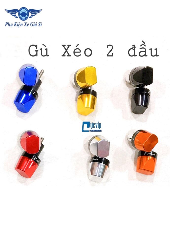 Gù Tay Lái Xéo 2 Đầu Nhôm CNC Gắn Mọi Loại Xe MS2082