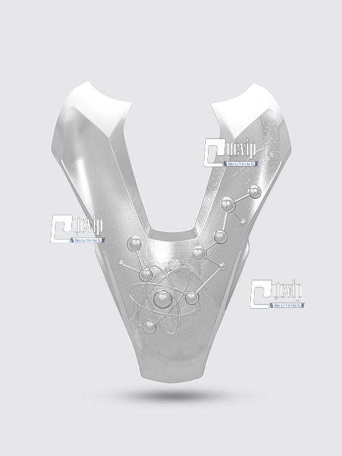 Ốp Mặt Nạ Lớn Xe Vision 2021 - 2022 Xi Inox, Mạ Crom MS3940