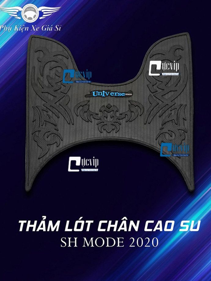 Thảm Lót Gác Chân Trước SH Mode 2020 - 2022 Cao Su MS3432