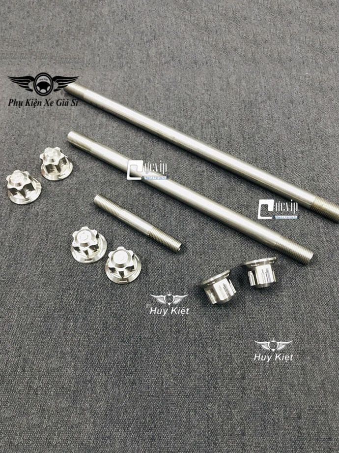 Combo Cốt Trục Bánh Xe Trước Sau Kèm Tán Salaya Và Cốt Phuộc Kèm Tán Salaya Cho Winner, Winner X, Sonic MS3397