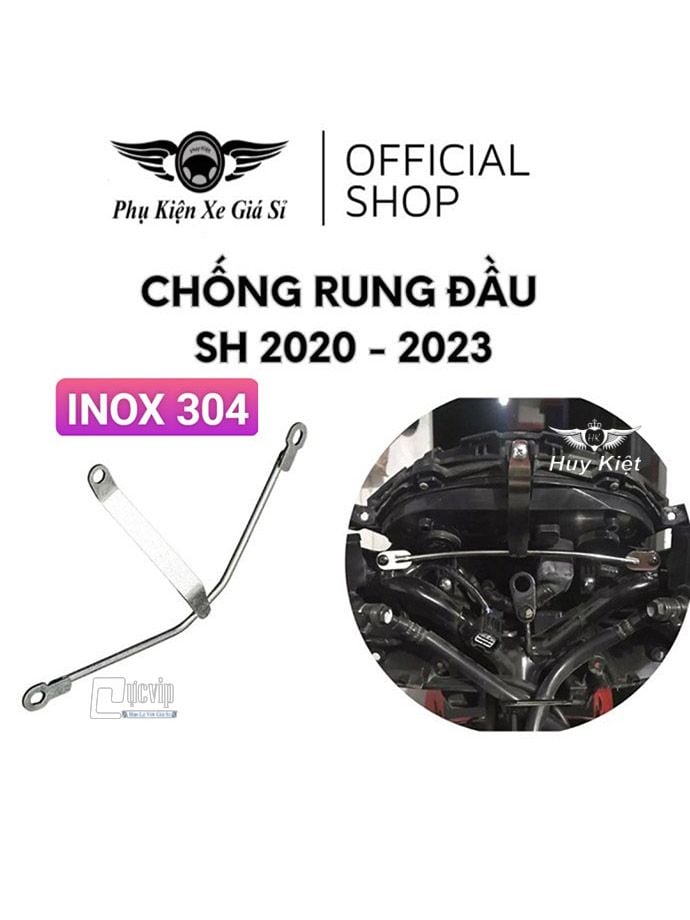 (INOX 304) Pat Chống Rung Đầu Đèn (Đồng Hồ) SH Việt, SH 2020 - 2024, SH 2017 - 2019 MS9999