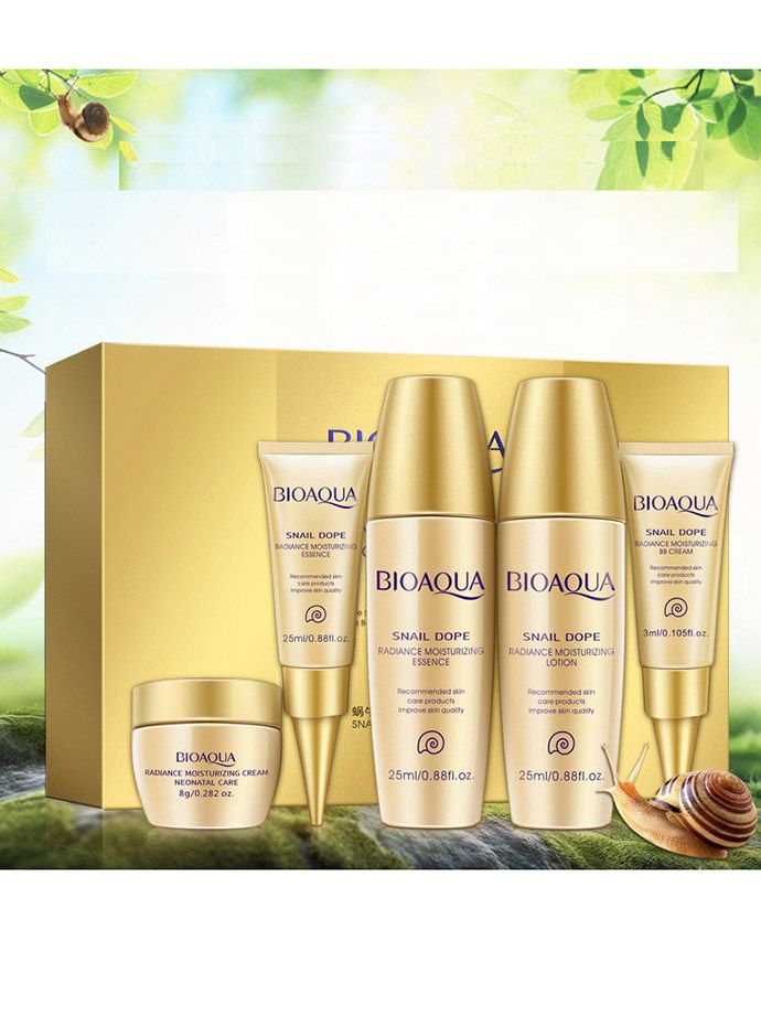 Full Box Bộ Chăm Sóc Da Ốc Sên Mini 5 Món Bioaqua Radiance Moisturizing Vip Special Gift MS6087