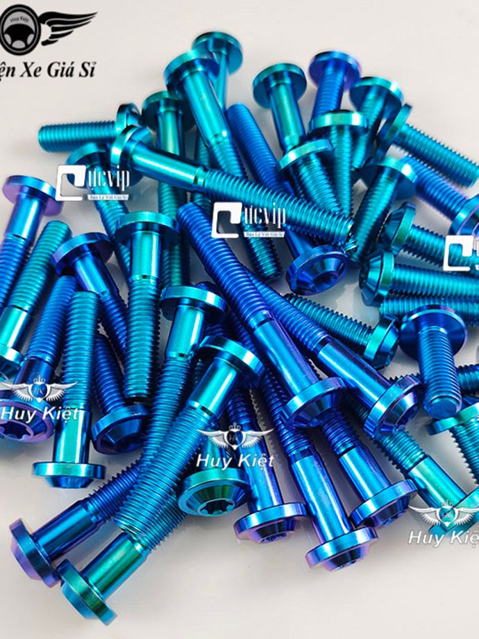 Ốc Titan GR5 8Li, 10Li Chiều Dài Đầy Đủ Các Size – Phụ Kiện Xe Giá Sỉ