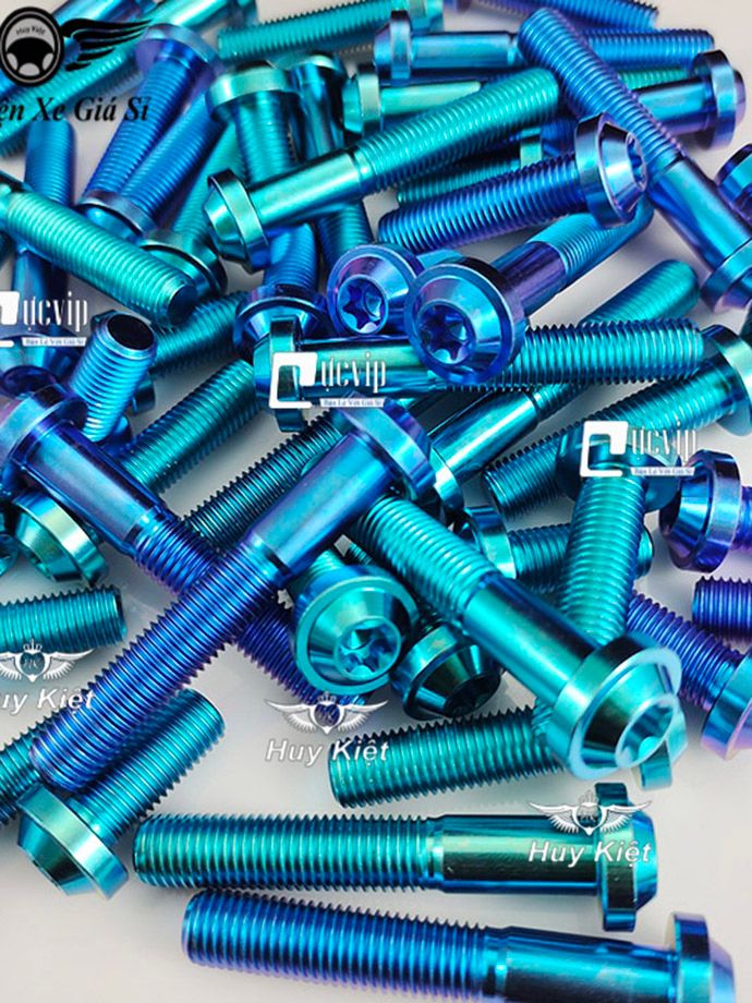 Ốc Titan GR5 8Li, 10Li Chiều Dài Đầy Đủ Các Size – Phụ Kiện Xe Giá Sỉ