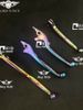(Chữ 7 Màu) Tay Thắng Đùm, Thắng Đĩa Mod Chữ RCCOSSRTO Xi Titan 7 Màu Wave Nhỏ, Wave A 2017, Wave Thái, Blade, A, S, RS, RSX, ZX, Sirius Xăng Cơ, Si 50cc MS6577