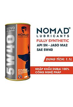 Nhớt Tổng Hợp Toàn Phần NOMAD 1.1 Lít Cho Winner, Sonic, Exciter, Raider, Satria, R15... API SN-JASO MA2 10W40 DUBAI MS3742