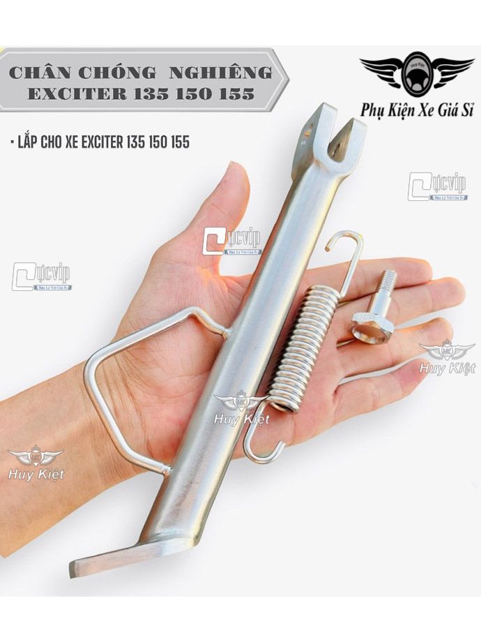 [Tặng Lò Xo + Ốc] Chống Nghiêng [Inox 304] Dr, Wave, Fu, Vario, AB, Vision, Win, Ex, Sonic, Raider, Satria, Sirius, SH 2008-2019, Lead, SH Mode MS9999