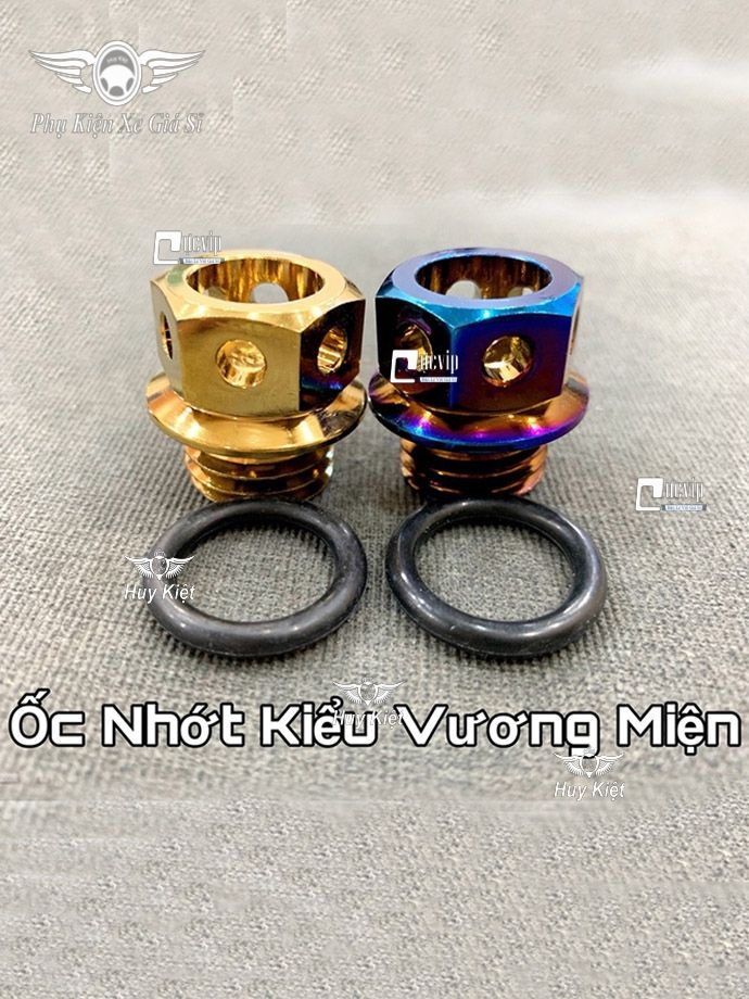 Ốc Nắp Nhớt Vương Miện Titan, Vàng Cho Honda, Yamaha MS2117