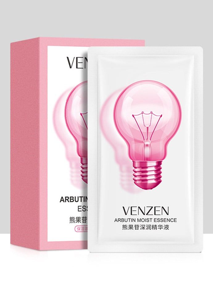 Combo 10 Gói Tinh Chất Serum Dưỡng Trắng Da Mặt, Trẻ Hóa Làn Da VENZEN Arbutin Moisture Essence (2ml x 10 gói) MS6085