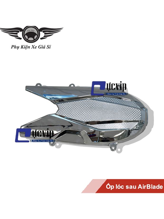 Ốp Lốc Máy Sau AirBlade 2016 - 2019 Xi Inox, Mạ Crom MS2577