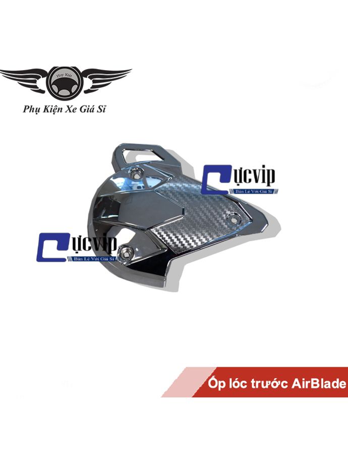 Ốp Lóc Máy Trước AirBlade 2016 - 2019 Xi Inox, Mạ Crom MS2583