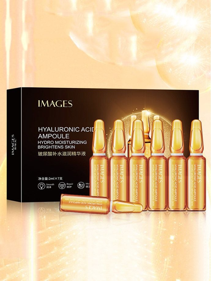 Set 7 Ống Tinh Chất Serum Làm Trắng Da Mặt Hyaluronic Acid Images Chống Lão Hóa, Se Khít Lỗ Chân Lông MS6048