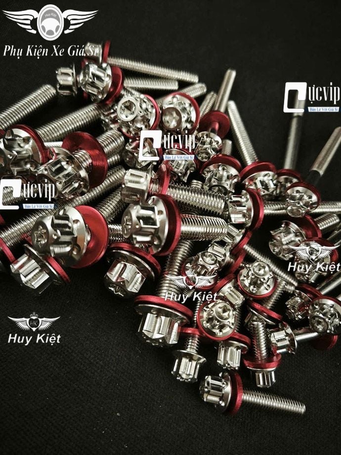 [Tặng Lông Đền Đỏ] Ốc Salaya (Mẫu D3) 6Ly 8Ly 10Ly Inox 304 Chiều Dài Đầy Đủ Các Size (Giá 1 Con)