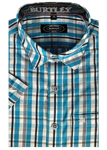  ÁO SƠMI NAM NGẮN TAY SLIMFIT B1927-22F-2 XANH DA TRỜI 