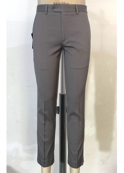 QUẦN TÂY NAM KHÔNG LY SLIMFIT QT52-032S XÁM