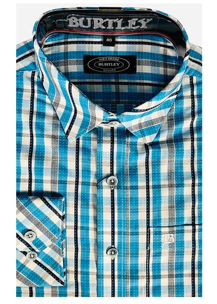 ÁO SƠMI NAM DÀI TAY SLIMFIT B1917-22F-2 XANH DA TRỜI