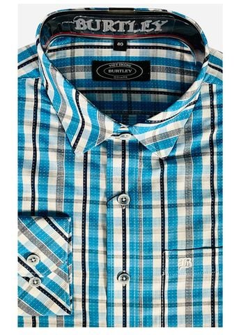  ÁO SƠMI NAM DÀI TAY SLIMFIT B1917-22F-2 XANH DA TRỜI 