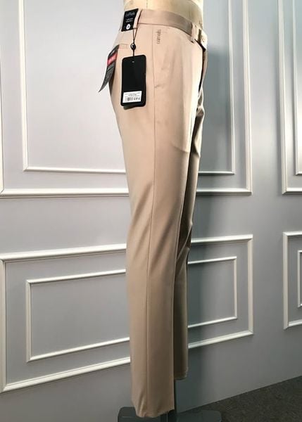 QUẦN TÂY NAM KHÔNG LY SLIMFIT QT50-015S KHAKI