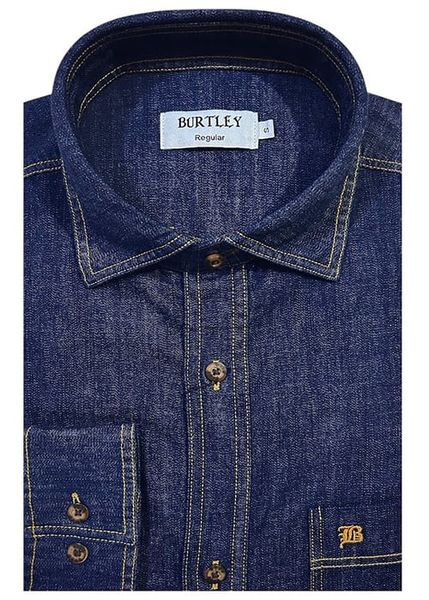 ÁO SƠ MI TAY DÀI REGULAR AL75-051 DENIM