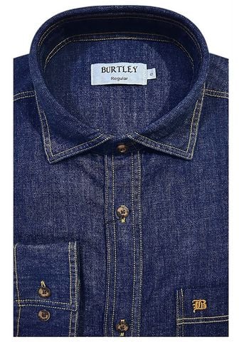  ÁO SƠ MI TAY DÀI REGULAR AL75-051 DENIM 