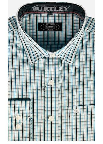  ÁO SƠMI NAM DÀI TAY SLIMFIT B1917-21F-3 CARO XANH 