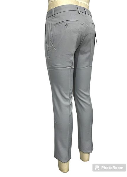 QUẦN TÂY NAM KHÔNG LY SLIMFIT QT51-012S XÁM