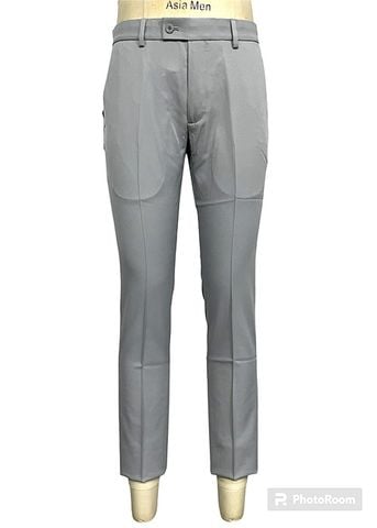  QUẦN TÂY NAM KHÔNG LY SLIMFIT QT51-012S XÁM 