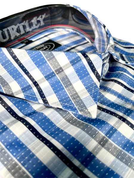 ÁO SƠMI NAM DÀI TAY SLIMFIT B1917-22F-1 XANH BIỂN