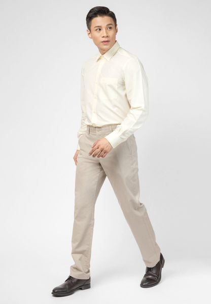 QUẦN KAKI KHÔNG LY REGULAR 51913-05-3 BEIGE