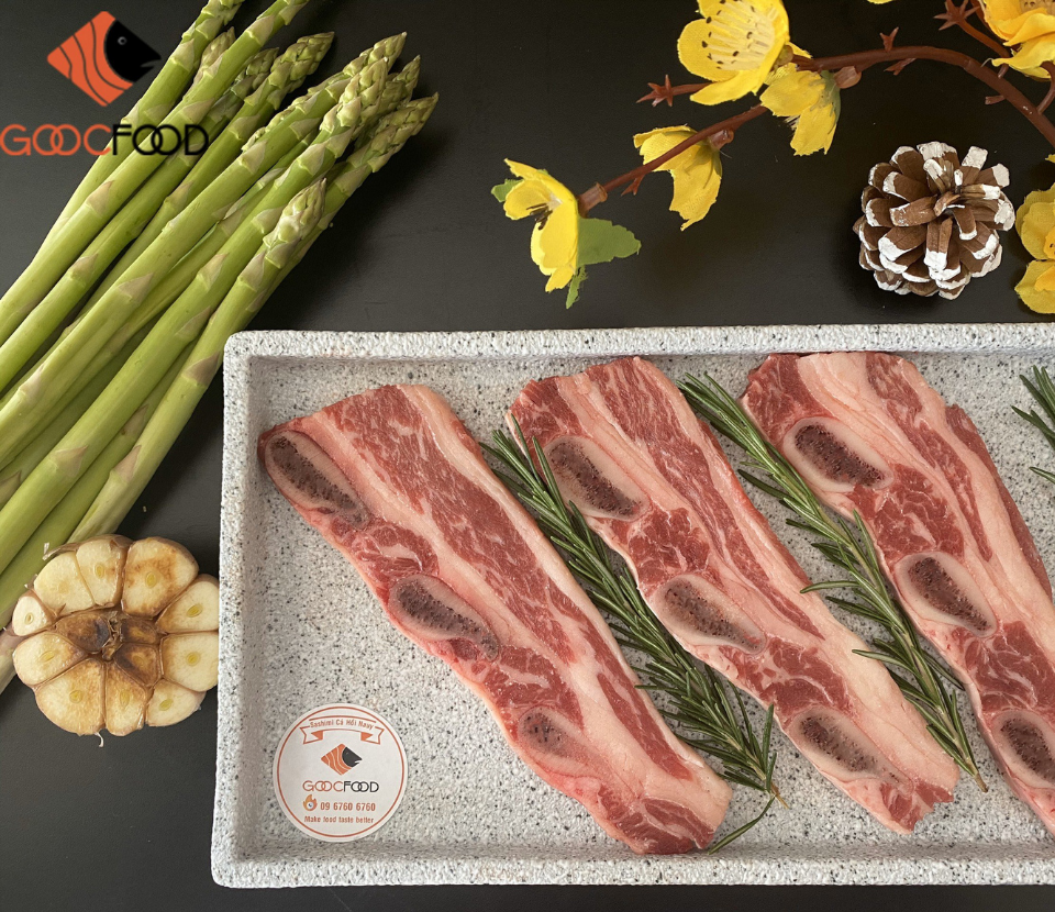 Sườn Bò Mỹ Có Xương 500gr
