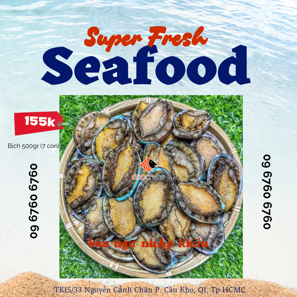 Bào ngư nhập khẩu đông lạnh (Gói 500gr) - Đại Lễ