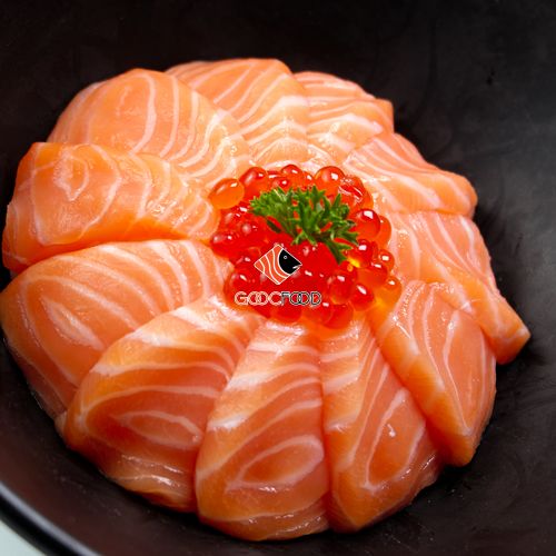 CA8 SAMON IKURA DON ( SALMON WITH SALMON ROE RICE)