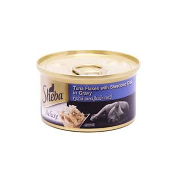 Thức ăn ướt cho mèo làm từ cá ngừ và cua 100g | Sheba Deluxe