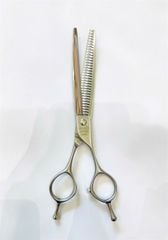 Kéo cong răng cưa cắt tỉa lông chuyên nghiệp -LB-700CF-Japan 440C -7.0 inch thép Nhật 440 (33 răng) - Curved Chunker Scissor 7.0