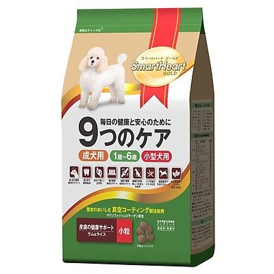 Thức Ăn Hạt Cho Chó nhỏ Vị Cừu Và Gạo SmartHeart Gold Lamb & Rice, 3kg