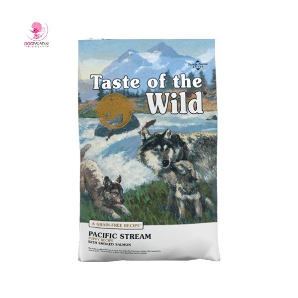 Thức ăn viên Tow cho chó con vị Cá hồi xông khói Pacific stream puppy 500g - Taste Of The Wild