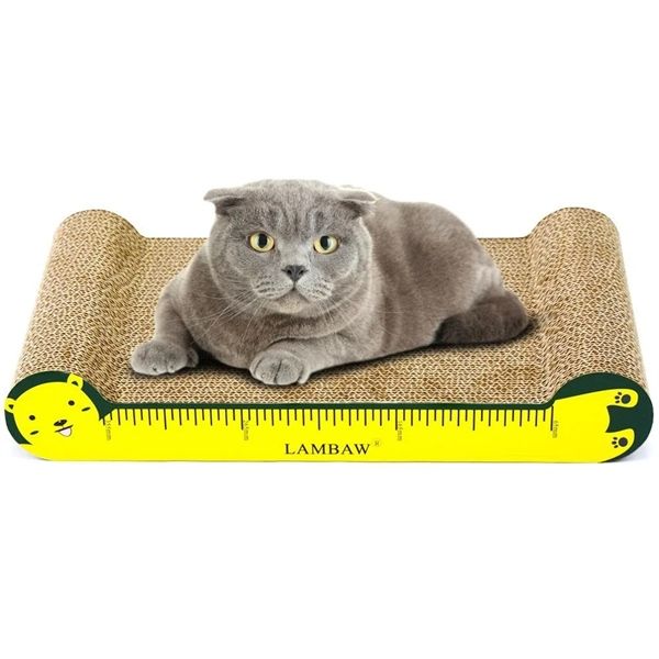 Bàn cào ngang cho mèo màu vàng LB-0019-yellow-42 - ICLE - 42x22.5x6.9cm