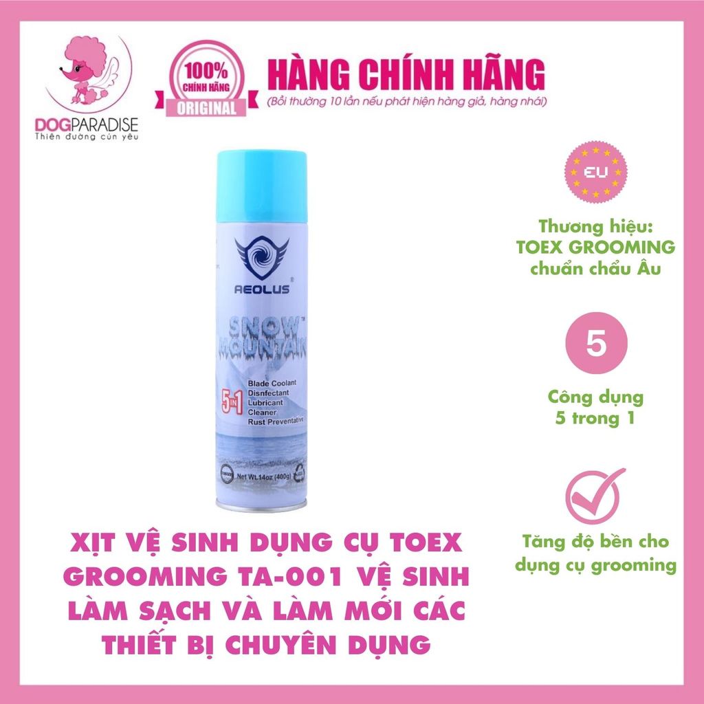 Xịt vệ sinh dụng cụ Grooming TA-001 TOEX GROOMING