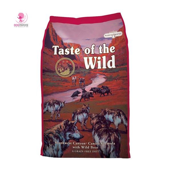 Thức ăn viên Tow cho chó vị Heo rừng nướng Southwest canyon 13kg | Taste Of The Wild