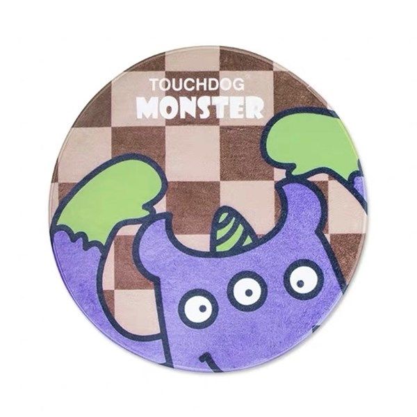 Thảm trải sàn cho chó hình tròn Monster nâu | Touchdog