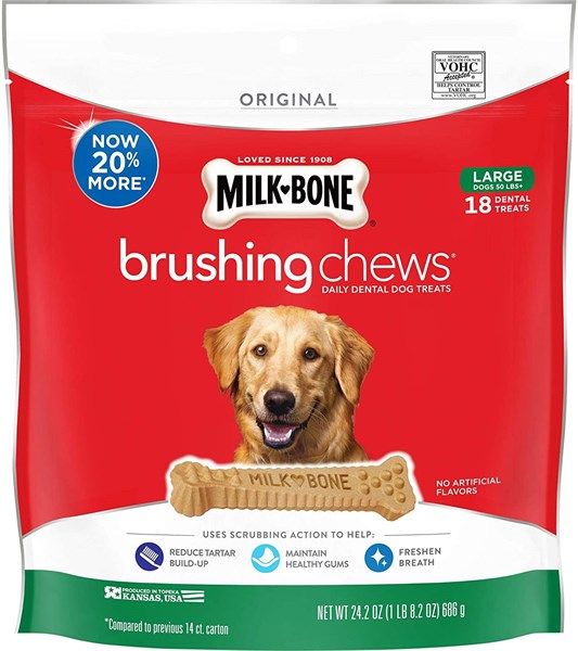 snack cho chó hỗ trợ điều trị răng miệng MILK BONE gói lẻ