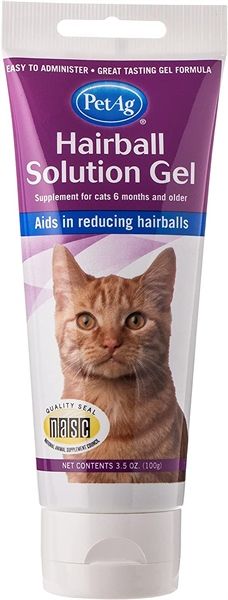 Gel ngừa búi lông cho mèo - Hairball Solution Gel PetAg 100gr