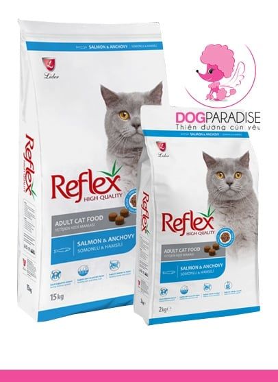 THỨC ĂN HẠT CHO MÈO TRƯỞNG THÀNH VỊ CÁ HỒI & CÁ CƠM REFLEX ADULT CAT FOOD SALMON & ANCHOVY