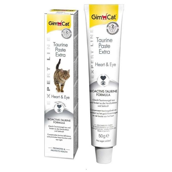 GEL DINH DƯỠNG BỔ SUNG TAURINE, TỐT CHO THỊ LỰC VÀ TIM MẠCH - GEL GIMCAT TAURINE PASTE EXTRA 50G