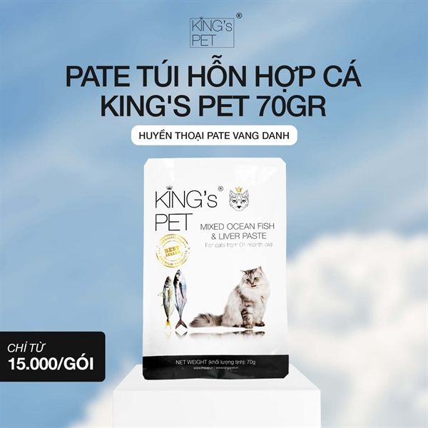Pate King's Pet dạng túi 70gr